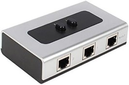 2Port RJ45 Gigabit Ethernet RJ45 Network Switch Splitter Selector Box 10... - £34.66 GBP