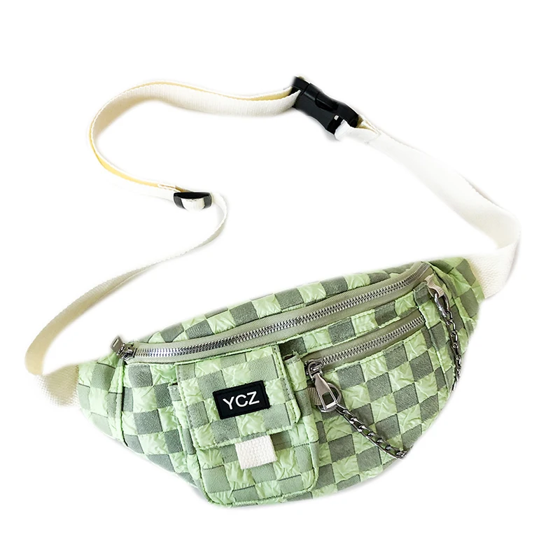 Women Nylon Waist Pa Fanny Pack Belt Sling Bags Chest Phone Pouch Chest Bags - £61.28 GBP