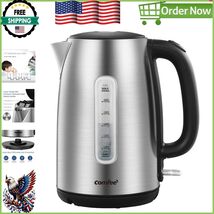 High-Quality 1500W Electric Kettle - 1.7L with Boil-Dry Protection &amp; Eas... - $996.82 MXN