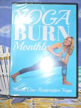 Yoga Burn Monthly Month One Restorative Yoga DVD 4-Disc Set New and Sealed - £16.15 GBP