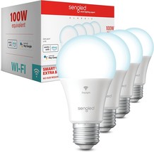 Sengled Smart Light Bulbs, Dimmable A19 Daylight 5000K Alexa Light Bulb, Cri&gt;90, - £51.91 GBP