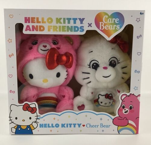 Hello Kitty and Friends x Care Bears Cheer Bear Sealed Box 10" Plush ...