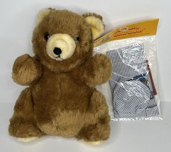 Vintage DaeKor Pot Belly Bear &amp; Train Outfit Bear Wear Plush Toy Teddy 1980 - $28.77