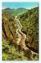 Aerial View Big Thompson Canyon Road US 54 Colorado CO UNP Chrome Postcard P2 - £3.21 GBP