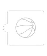 Basketball Ball Sports Stencil for Cookie or Cakes USA Made LS812 - £3.18 GBP
