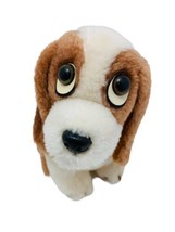 Vintage Remco Hush Puppies Basset Hound Dog Brown Cream Plush Stuffed Animal  - £9.14 GBP