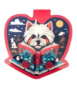 Magnetic Bookmark With Dog Reading A Book Design For Book Lovers - $8.00