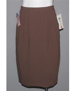 VTG Liz Claiborne Rayon Wool Blend 2-Pkt Mocha Pencil Skirt Wm&#39;s 4 NWT $88 - $38.28 CAD
