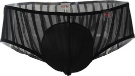 PetitQ PQ160403 Bikini Antony Mesh Stripes Black , Large - $24.74