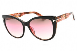 TOM FORD FT0937 05F Black/Other / Gradient Brown 57-17-140 Sunglasses New Aut... - £129.52 GBP