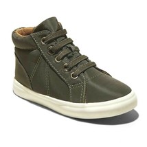 Cat &amp; Jack Toddler Boys Olive Green Ford Hi-Top Zip-On Sneakers NWT - £17.23 GBP