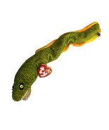 Morrie the Eel Retired TY Beanie Baby 2000 PE Pellets Excellent Cond Green - £7.47 GBP