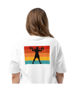 Oversized Heavyweight T-Shirt – I Don’t Stop Back Print White - $64.99