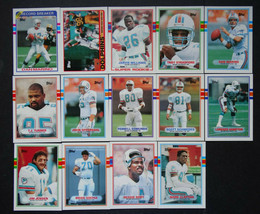 1989 Topps Miami Dolphins Team Set of 14 Football Cards - £7.86 GBP