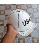 Motorcycle Helmet Baseball Cap Style fiberglass custom Helmet Bike white... - $198.00