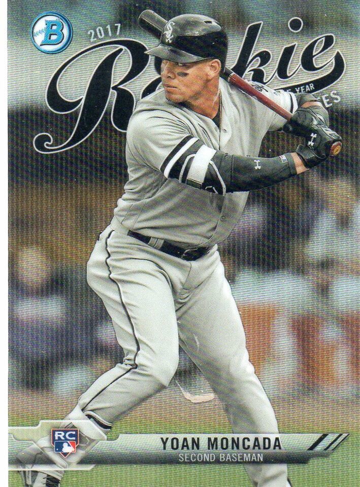Primary image for Yoan Moncada 2017 Bowman Chrome ROOKIE Of The Year Favorites Refractor White Sox