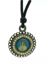 Virgen de la Rosa Mística Necklace Religious Catholic Pendant.Christian ... - $16.71