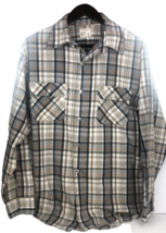 Vintage Big Mac JCPenney Mens Shirt Large Long Sleeve Button Up Plaid Loose Fit - £22.42 GBP