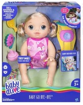 Hasbro Baby Alive Baby Go Bye Bye Blonde Doll Crawls Talks New - £54.81 GBP