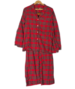 Gap Maternity Pajamas Medium Flannel Red Plaid Christmas Set Top &amp; Bottoms - $49.56