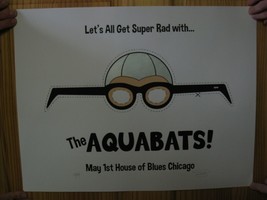 The Aquabats Poster Silk Screen Signed And Numbered House Of Blues Chicago May 1 - £70.29 GBP