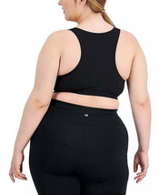allbrand365 designer Womens Activewear Sweat Set Sports Bra, 2X, Black C... - $28.13