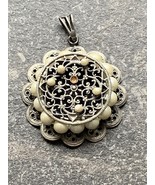CCCP Times Style Pendant With Natural Pearls Luxury Work - $56.49 CAD