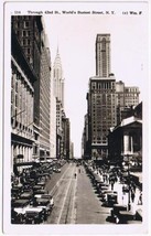 New York RPPC Postcard NYC Through 42nd Street World&#39;s Busiest Street 1920s - £3.81 GBP