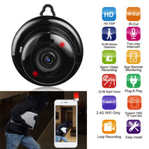 WiFi IP Security Camera Wireless Night Vision Mini Webcam Home Pet Baby Monitor - £29.63 GBP