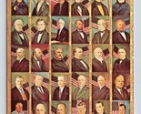 Portraits of US Presidents to Jimmy Carter by Morris Katz UNP Chrome Pos... - $7.87