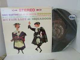 Music From Lerner &amp; Loewes My Fair Lady Brigadoon Dino Martinelli Record Album - £4.46 GBP