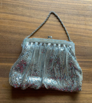Whiting &amp; Davis Silver Mesh Handbag Purse - £78.10 GBP