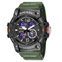 SMAEL Dual Time LED Display Watch for Men Military Sport Digital Watches Women U - £32.33 GBP