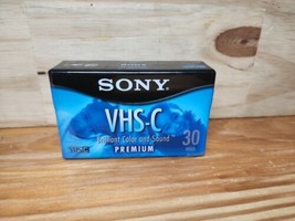 Sony VHS-C Premium Grade TC-30VHGL 30 Min Tape NIP Brand New - $4.16