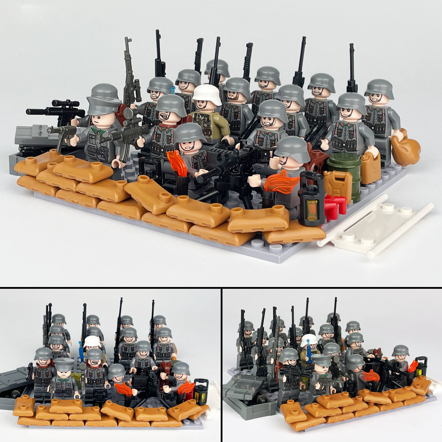 16Pcs WW2 Country Military Commando Minifigures SWAT Soldier Poliece Min... - $20.89