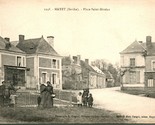 Vtg Postcard 1910s France Mayet (Sarthe) - Place Saint-Nichols Street View - £4.23 GBP