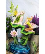 Green Pixie Tribal Fairy Sharing Thoughts with Buddy Elf by Lily Pond Fi... - €71,26 EUR