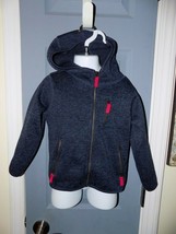 Tailor Vintage Heathered Hooded Zip Up Jacket W/Pockets Size 4/5 Girl&#39;s ... - $32.85