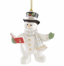 Lenox 2018 Snowman Figurine Ornament Annual Snowy Song Caroling Christmas NEW - £15.64 GBP