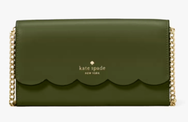 Kate Spade Gemma Army Green Leather Chain Crossbody Bag WLR00552 Purse Retail - £66.20 GBP