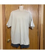 Men&#39;s Izod Cool FX Shirt sz 2XL Cream color with white pre-owned great c... - $22.00