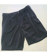 Nike Golf Fit Dry Men&#39;s Size 38 Pleated Performance Golf Shorts Black  - $16.50