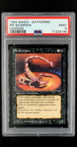 1994 MtG Magic The Gathering Legends Pit Scorpion Vintage Card PSA 9 Mint POP 17 - £50.11 GBP