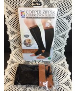 Copper Zipper Compression Sleeves/Socks Unisex 1 Pair Size S/M Trend Vision - £4.89 GBP