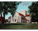 Coe College Chapel Cedar Rapids Iowa IA UNP DB Postcard Y5 - £2.06 GBP