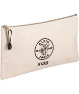 Zipper Bag, Canvas Tool Pouch -Inch with Heavy Duty Brass Zipper - $17.09