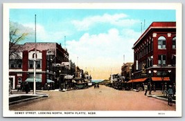 Dewey Street Looking North North Platte Nebraska NE UNP WB Postcard K6 - £5.39 GBP