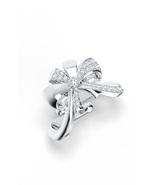 925 Sterling Silver Designer Moissanite Minimalist Open Ring Jewelry for... - $192.06 CAD