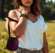 mochila hand-crafted purses - $39.00