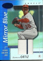 2002 Leaf Certified Materials Mirror Blue Ramon Ortiz 56 Angels 57/75 - £5.72 GBP